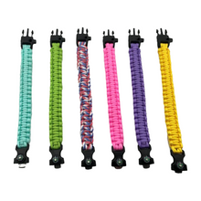Load image into Gallery viewer, Outdoor Paracord Survival Bracelet with Embedded Compass